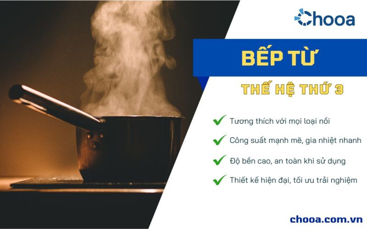 Chooa ra mắt bếp từ c&ocirc;ng nghiệp thế hệ 3